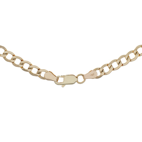18K Yellow Gold Cuban Link Chain Fine Jewellery Modaselle