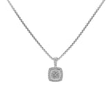 David Yurman Sterling Silver Diamond Petite Albion Pendant Necklace Designer Jewellery David Yurman