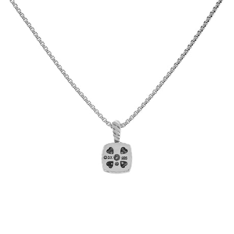 David Yurman Sterling Silver Diamond Petite Albion Pendant Necklace Designer Jewellery David Yurman