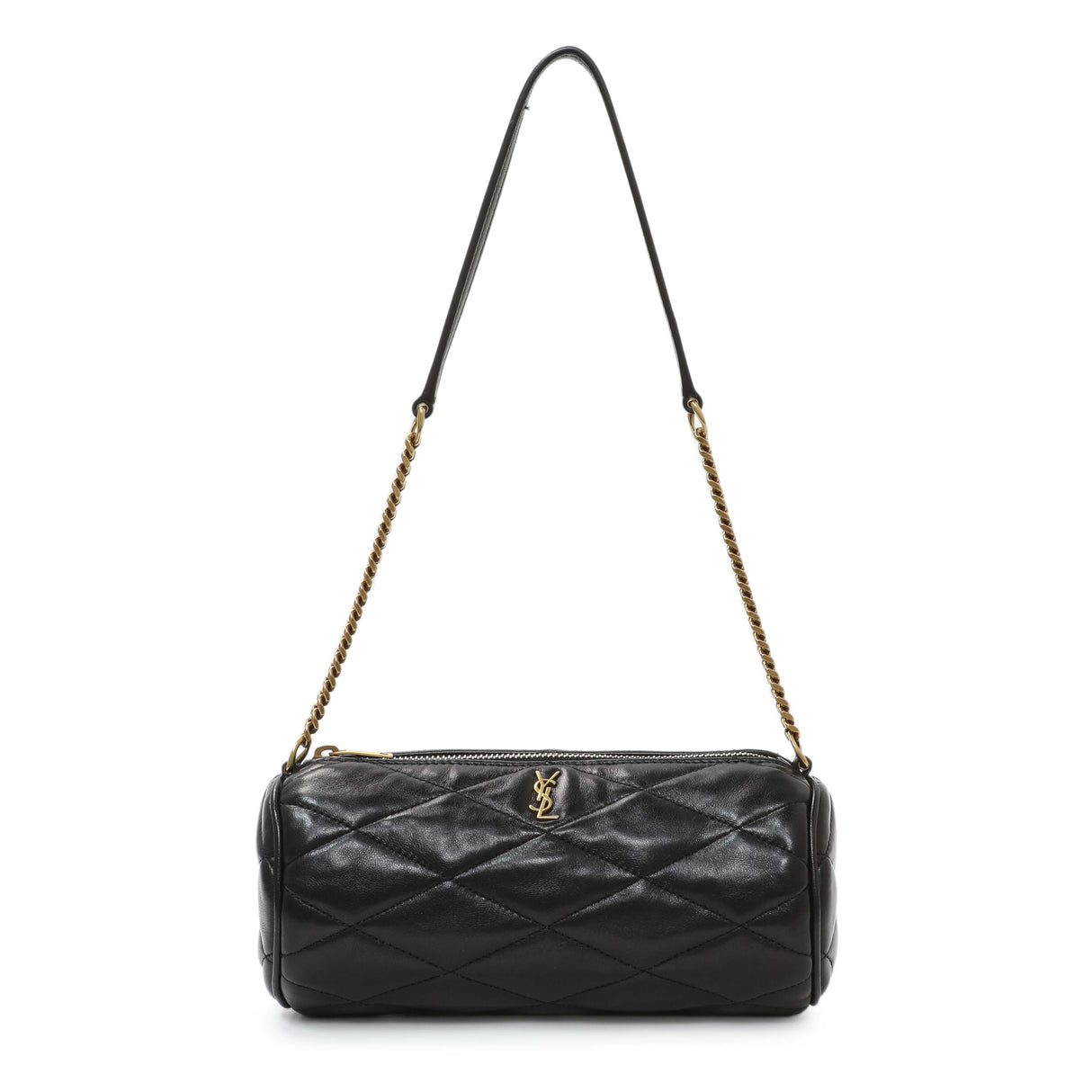 Saint Laurent Lambskin Black Sade Tube Bag Handbags Saint Laurent