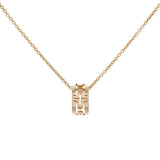 Bulgari 18K Yellow Gold Parentesi Pendant Necklace Designer Jewellery Bulgari