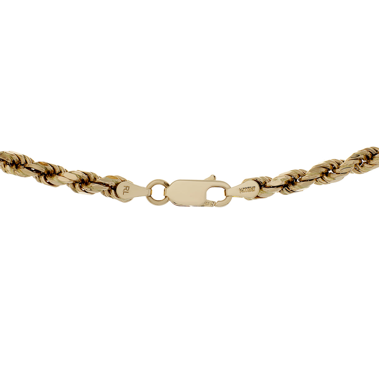 14K Yellow Gold Rope Chain Fine Jewellery Modaselle