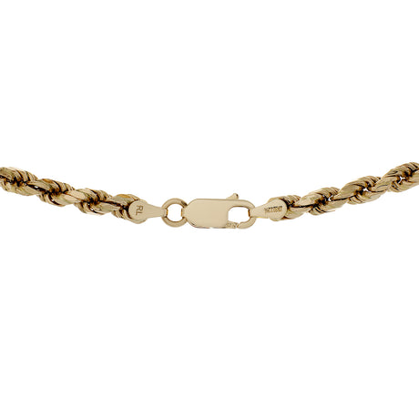 14K Yellow Gold Rope Chain Fine Jewellery Modaselle