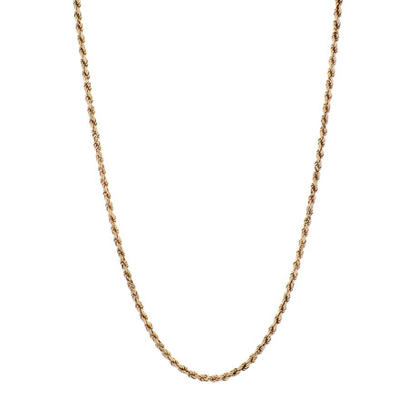 14K Yellow Gold Rope Chain Fine Jewellery Modaselle