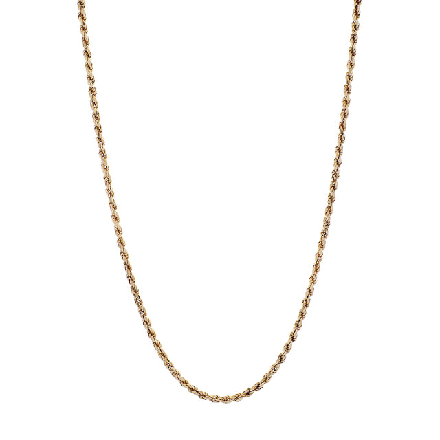 14K Yellow Gold Rope Chain Fine Jewellery Modaselle