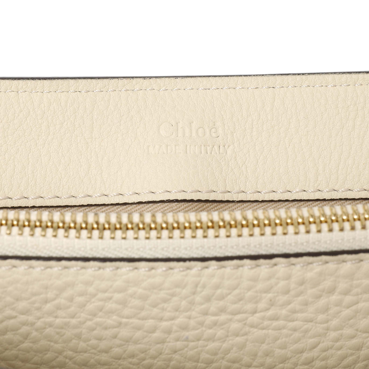 Chloe White Calfskin Small Faye Day Shoulder Bag