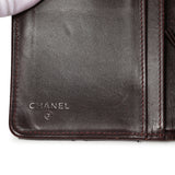 Chanel Black Quilted Caviar Yen Wallet