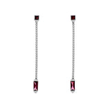 18K White Gold Di Modolo Pink Tourmaline Drop Earrings Fine Jewellery Modaselle