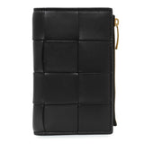 Bottega Veneta Black Nappa Intrecciato Cassette Bifold Wallet Accessories Bottega Veneta