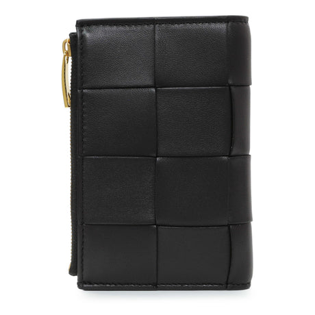 Bottega Veneta Black Nappa Intrecciato Cassette Bifold Wallet Accessories Bottega Veneta