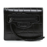 Balenciaga Black Crocodile Embossed Wallet