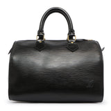 Louis Vuitton Black Epi Speedy 25