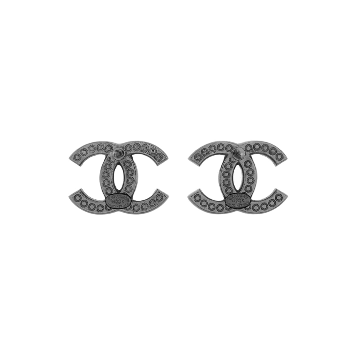 Chanel Crystal CC Earrings Designer Jewellery Chanel