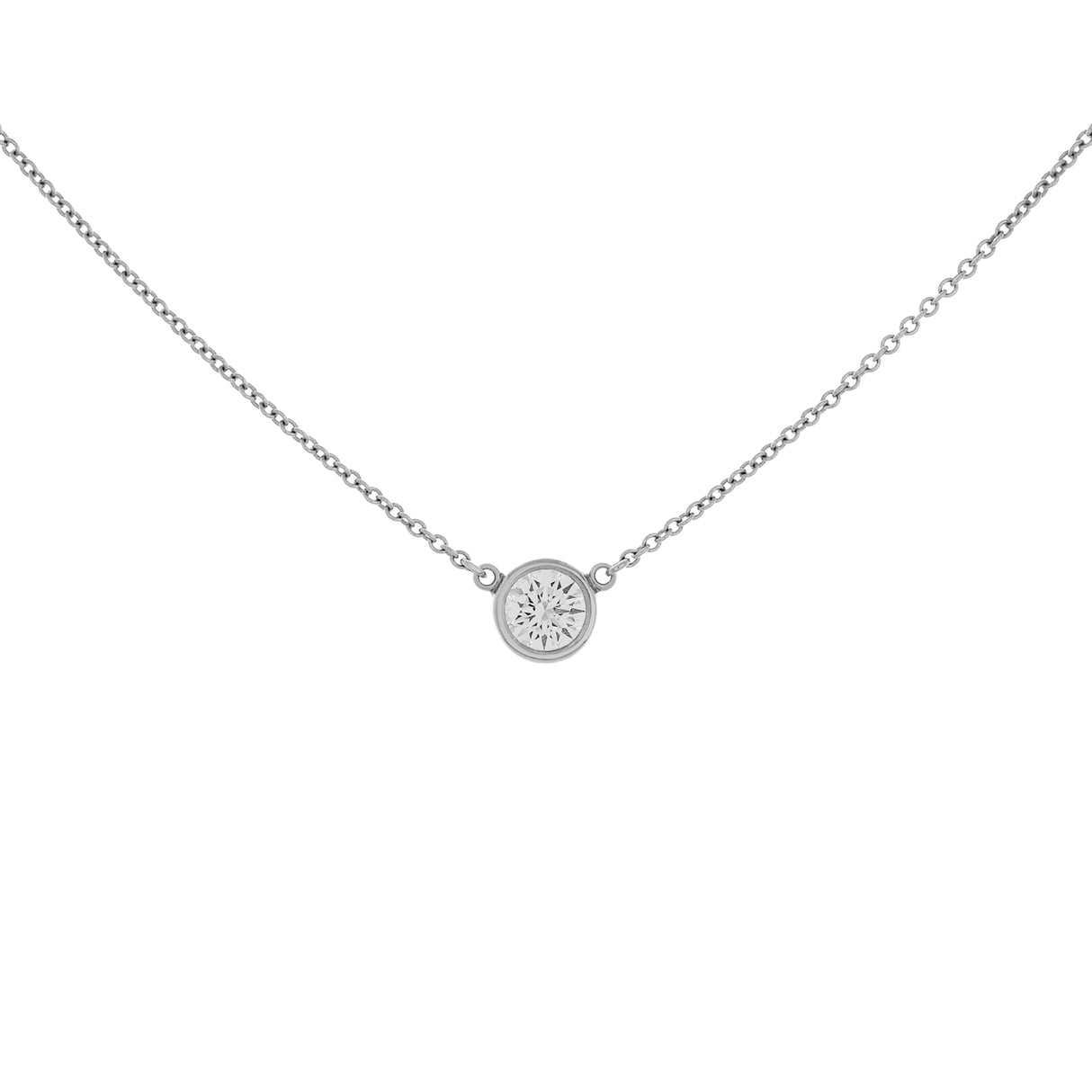 Tiffany & Co. Platinum Diamonds by the Yard Pendant Necklace Designer Jewellery Tiffany and Co