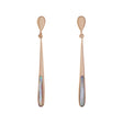 14K Rose Gold Mother of Pearl Drop Earrings Fine Jewellery Modaselle
