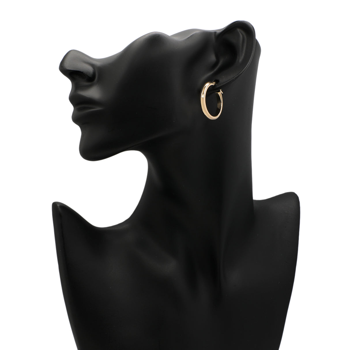 14K Yellow Gold Hoop Earrings Fine Jewellery Modaselle