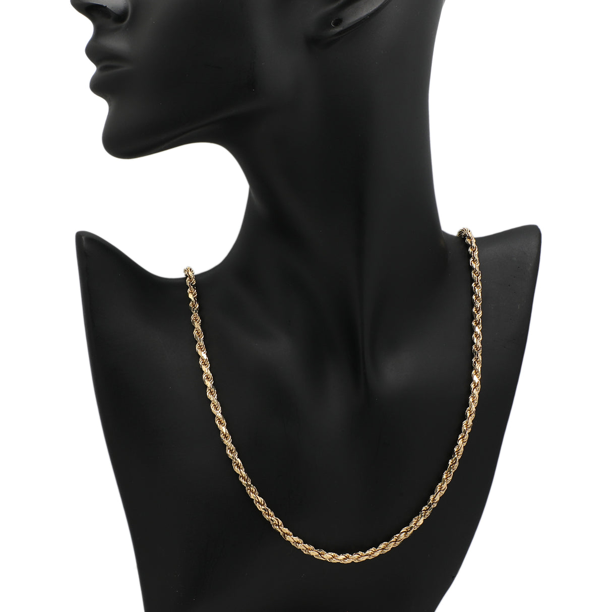 14K Yellow Gold Rope Chain Fine Jewellery Modaselle