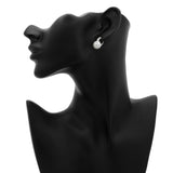 Mikimoto 18K White Gold Diamond Classic Elegance White South Sea Cultured Pearl Earrings Designer Jewellery Mikimoto