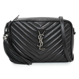 Saint Laurent Black Calfskin Matelasse Monogram Lou Camera Bag Handbags Saint Laurent