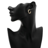 18K Yellow Gold 3.27 Carat Diamond Hoop Earrings Fine Jewellery Modaselle