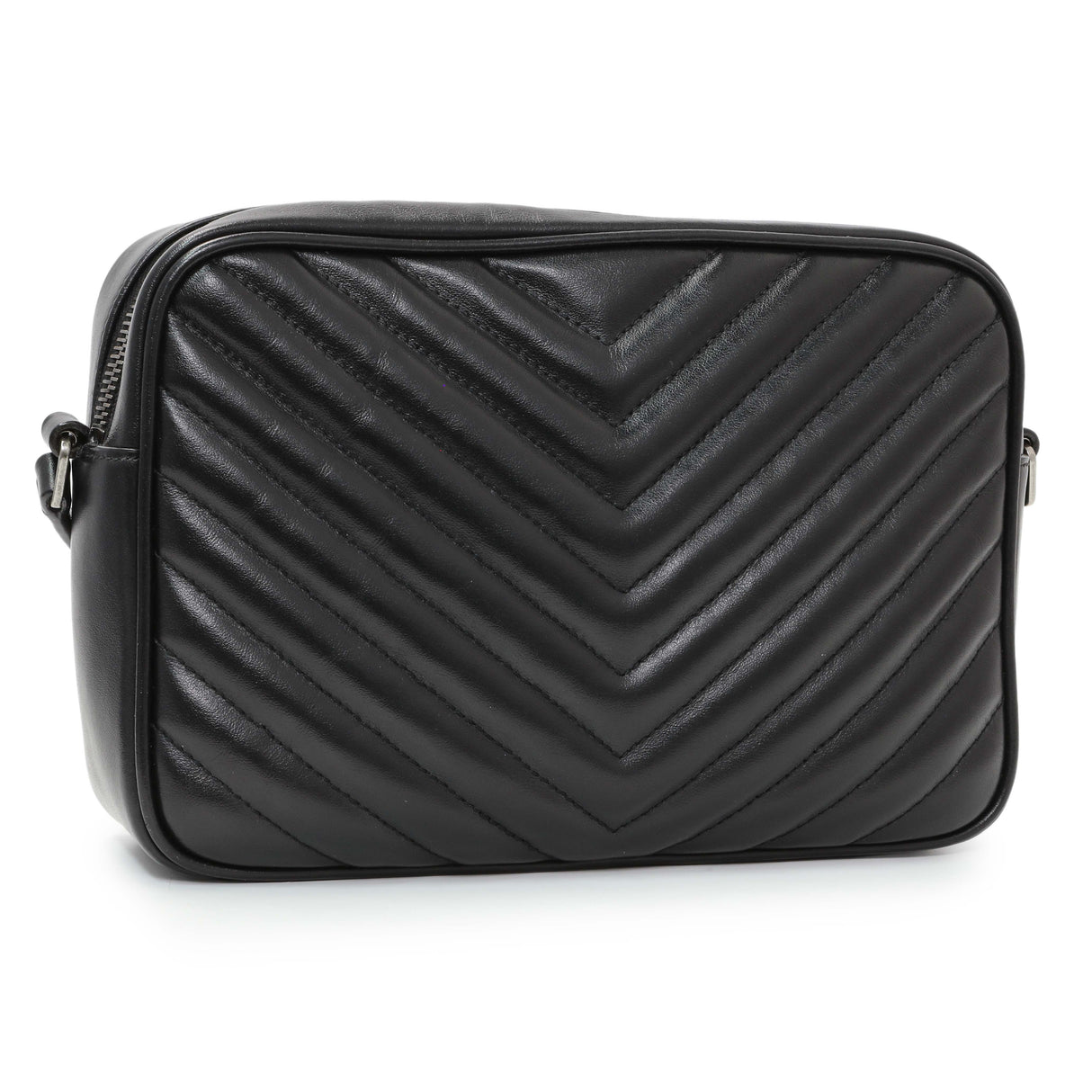 Saint Laurent Black Calfskin Matelasse Monogram Lou Camera Bag Handbags Saint Laurent
