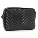 Saint Laurent Black Calfskin Matelasse Monogram Lou Camera Bag Handbags Saint Laurent