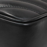 Saint Laurent Black Calfskin Matelasse Monogram Lou Camera Bag Handbags Saint Laurent