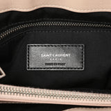 Saint Laurent Beige Calfskin Y Quilted Monogram Medium Loulou Chain Satchel