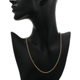 18K Yellow Gold Wheat Link Chain Fine Jewellery Modaselle