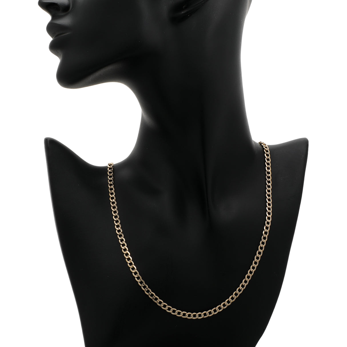 18K Yellow Gold Cuban Link Chain Fine Jewellery Modaselle