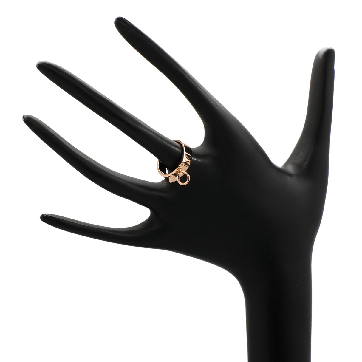 Hermes 18K Rose Gold PM Collier De Chien Ring Designer Jewellery Hermes
