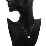 Tiffany & Co. Sterling Silver Elsa Peretti Carved Heart Pendant Necklace Designer Jewellery Tiffany and Co