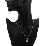 David Yurman Sterling Silver Diamond Petite Albion Pendant Necklace Designer Jewellery David Yurman