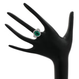 18K White Gold 5.88 Carat Emerald Ring Fine Jewellery Modaselle