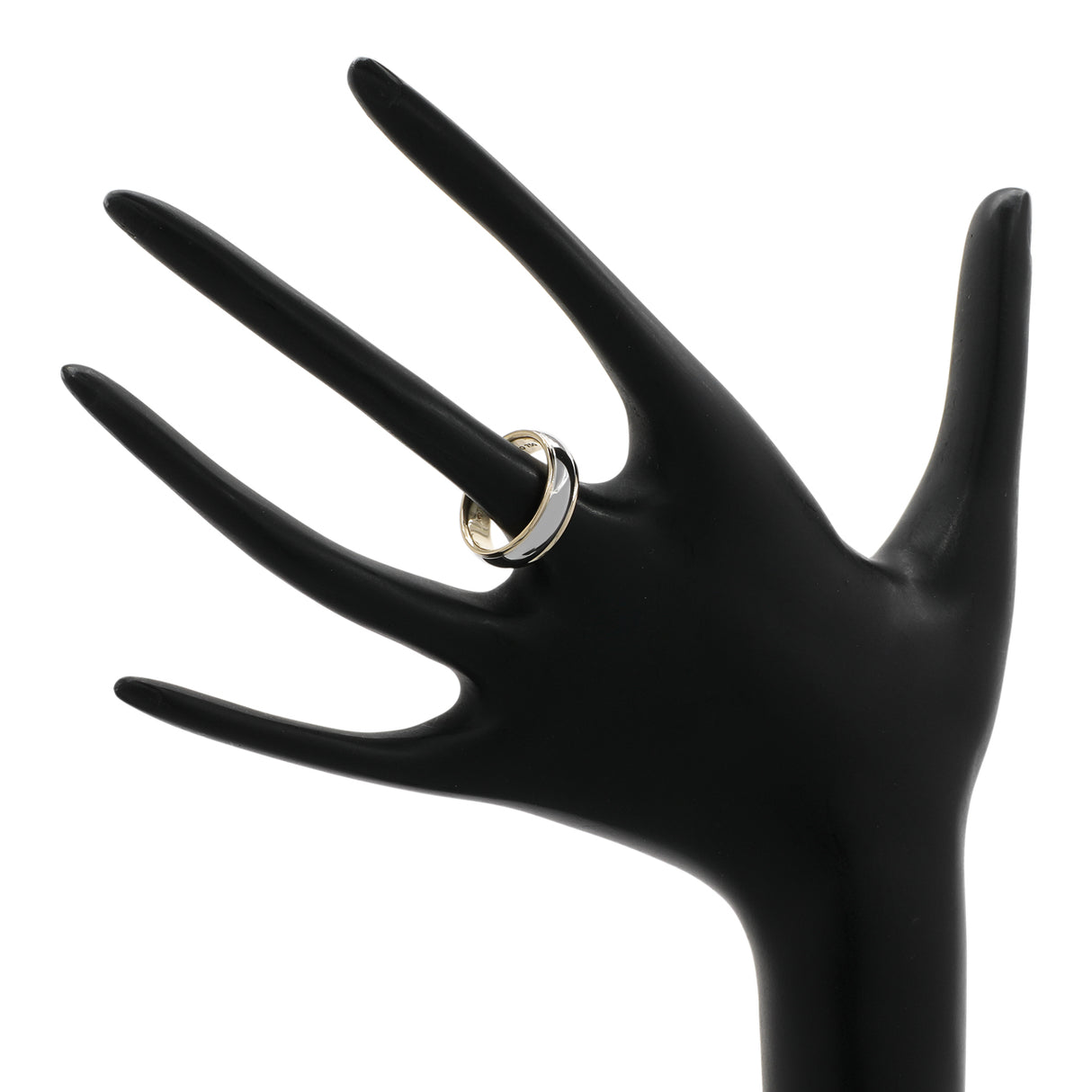 Tiffany & Co. Platinum 18K Yellow Gold 6mm Lucida Wedding Band Ring Designer Jewellery Tiffany and Co