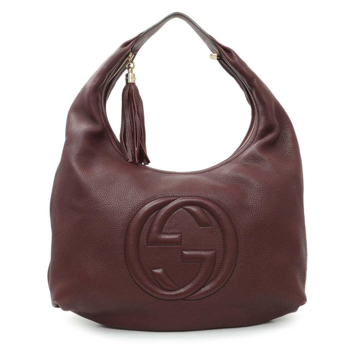 Gucci Scarlatto Pebbled Leather Soho Shoulder Bag Handbags Gucci