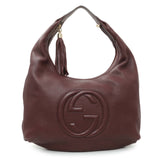 Gucci Scarlatto Pebbled Leather Soho Shoulder Bag Handbags Gucci