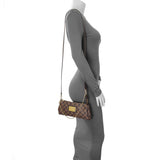 Louis Vuitton Damier Ebene Eva Clutch Handbags Louis Vuitton