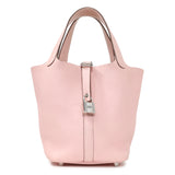 Hermes Rose Sakura Taurillon Clemence Picotin Lock 18