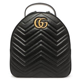 Gucci Black Calfskin Matelasse GG Marmont Backpack