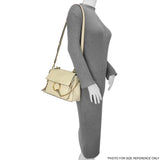 Chloe White Calfskin Small Faye Day Shoulder Bag