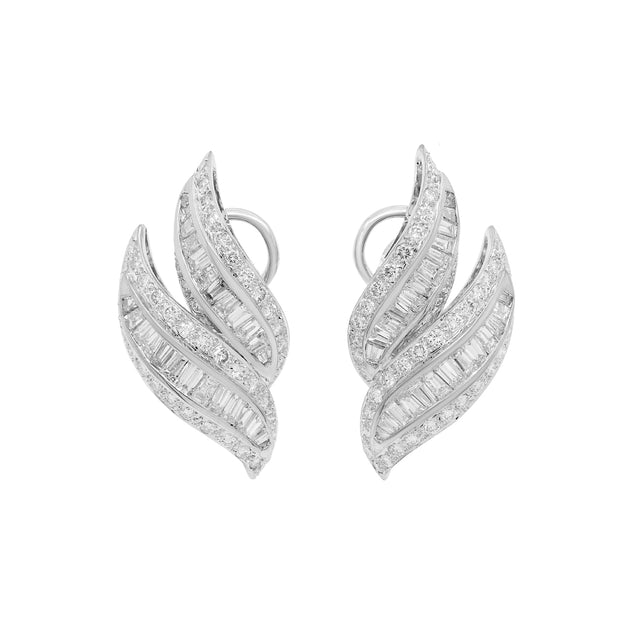 18K White Gold 3.22 Carat Diamond Earring Fine Jewellery Modaselle