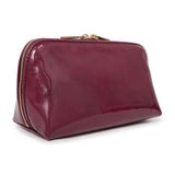 Saint Laurent Purple Patent Y-Mail Cosmetic Case