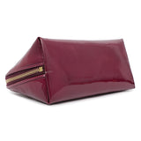 Saint Laurent Purple Patent Y-Mail Cosmetic Case