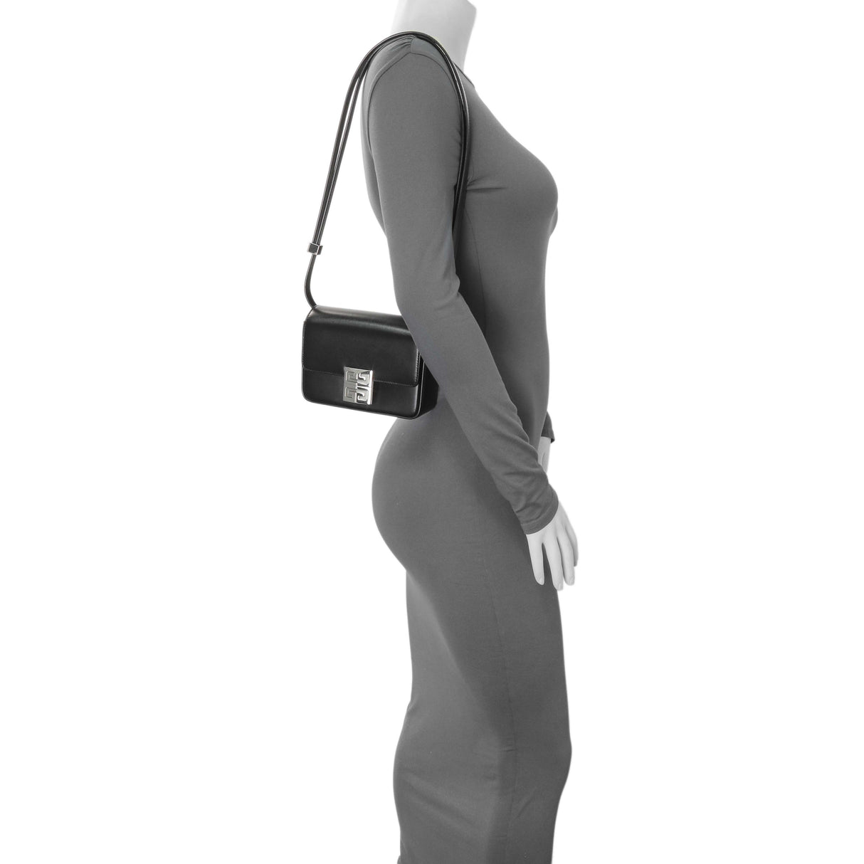 Givenchy Black Calfskin 4G Small Crossbody Bag Handbags Givenchy