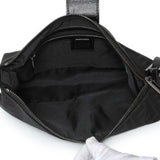 Fendi Black Zucchino Canvas Bagette Shoulder