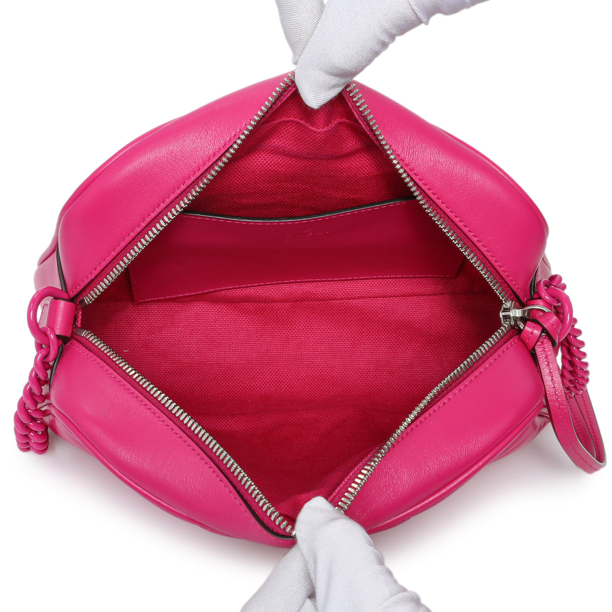 Gucci Fuxia Calfskin Marmont Chain Bag Handbags Gucci