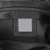 Fendi Black Zucchino Canvas Bagette Shoulder