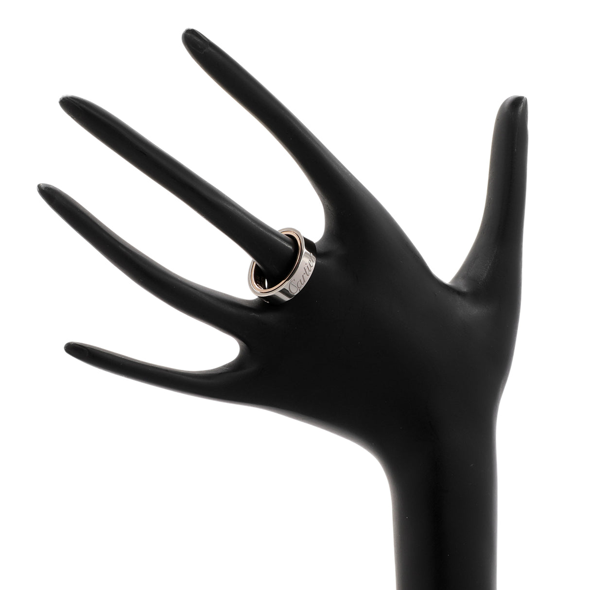 Cartier 18K White/Rose Gold Secret Love Ring Designer Jewellery Cartier