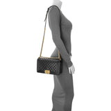 Chanel Black Quilted Lambskin Medium Boy Flap Handbags Chanel